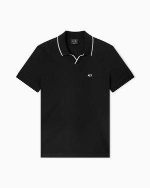 AIX JOHNNY COLAR POLO SHIRT BLACK