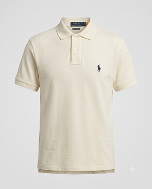 MEN'S BASIC POLO OFF WHITE