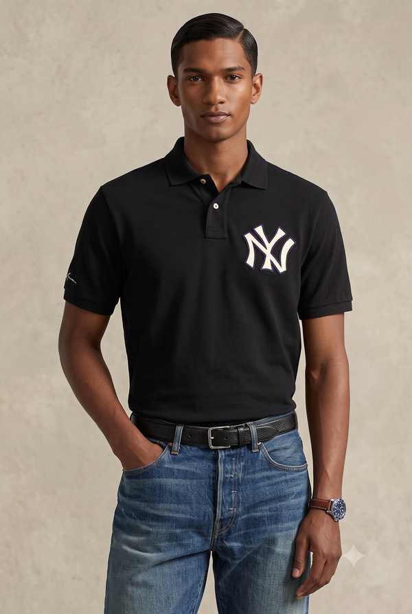 RL YANKEES POLO SHIRT BLACK
