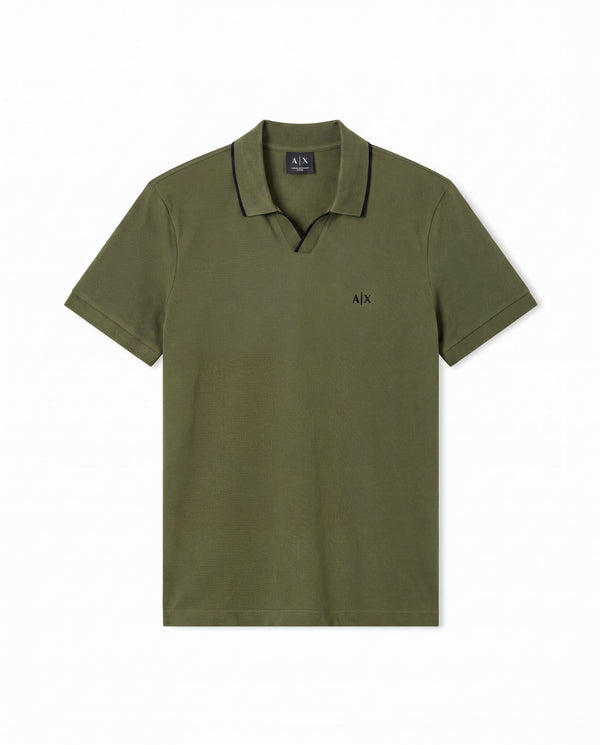 AIX JOHNNY COLAR POLO SHIRT OLIVE GREEN