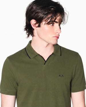 AIX JOHNNY COLAR POLO SHIRT OLIVE GREEN