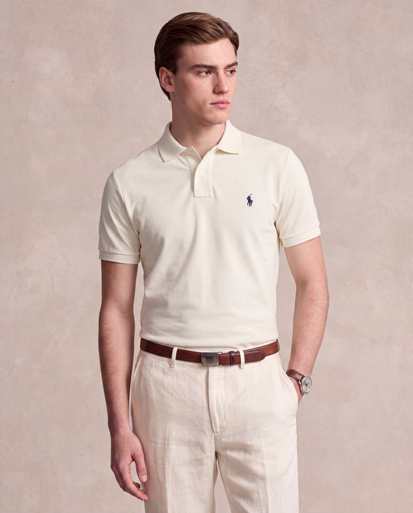 MEN'S BASIC POLO OFF WHITE