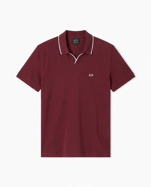 AIX JOHNNY COLAR POLO SHIRT BURGUNDY