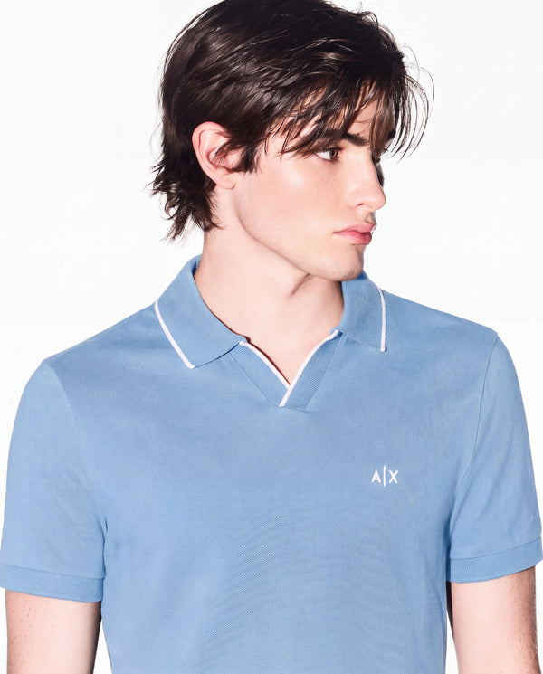 AIX JOHNNY COLAR POLO SHIRT SKY BLUE