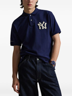 RL YANKEES POLO SHIRT NAVY BLUE
