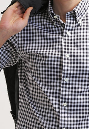 PRL CHECK BLACK BUTTON DOWN SHIRT